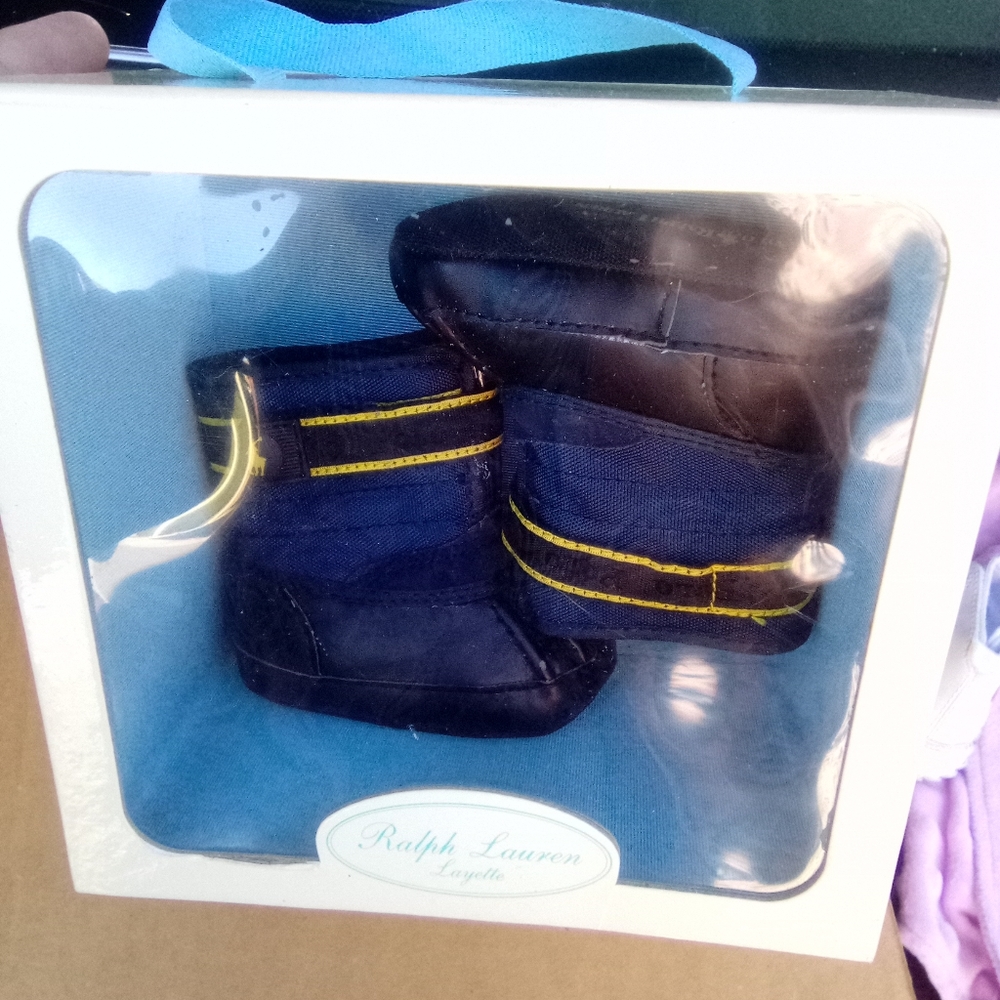 Newborn Ralph Lauren snow boots